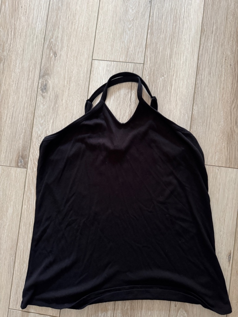 torrid Black Ribbed Halter Tank Top